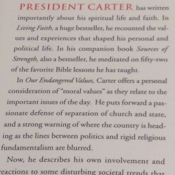 Our Endangered Values, Jimmy Carter - Picture 5 of 8
